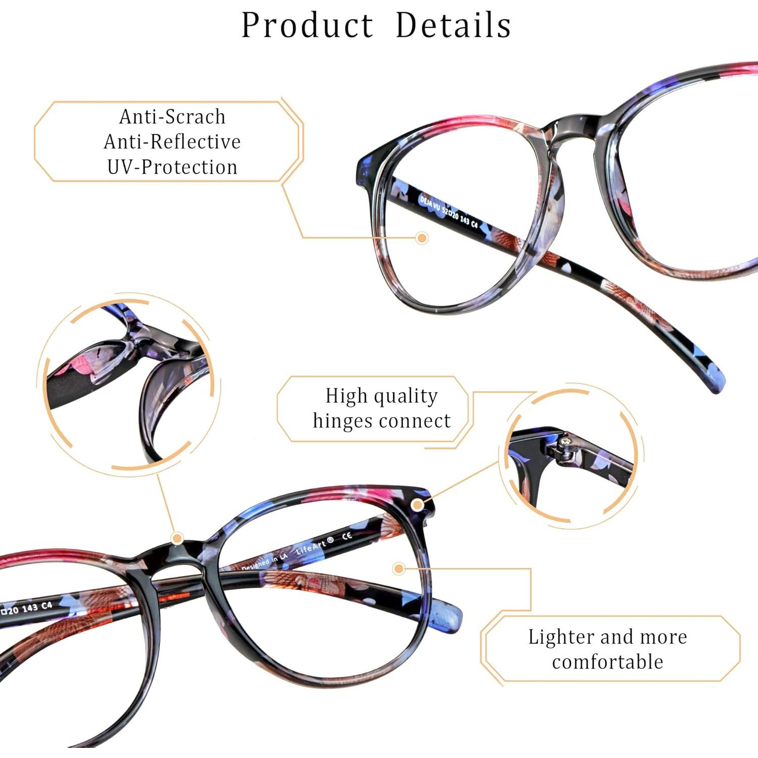 Gafas de Lectura Bifocales LifeArt Floral +2.00 Antirreflejo