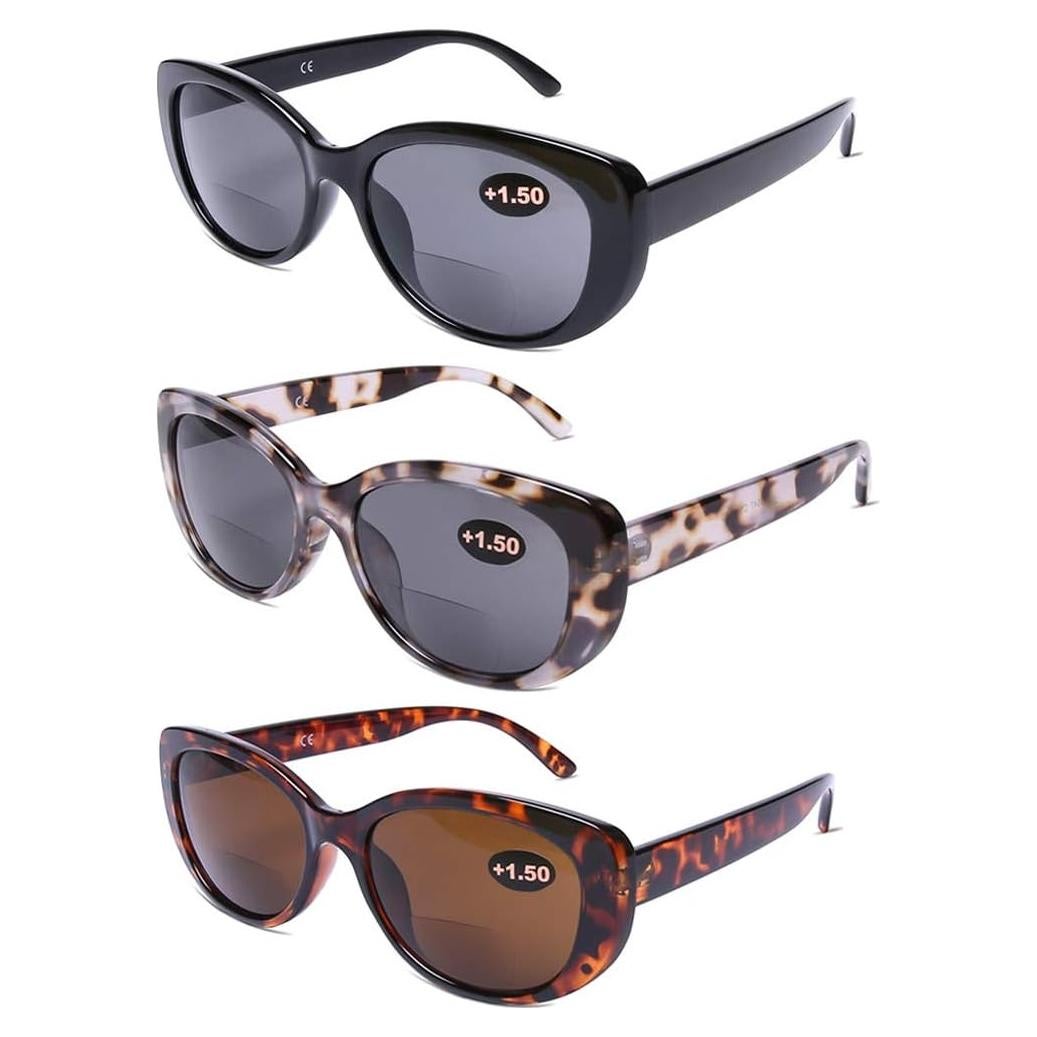 Gafas de Sol Bifocales DOOViC para Lectura - 3 Estilos