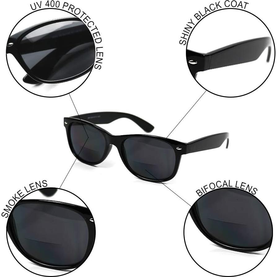 Gafas de sol bifocales Yogo Vision unisex 1.25 UV400