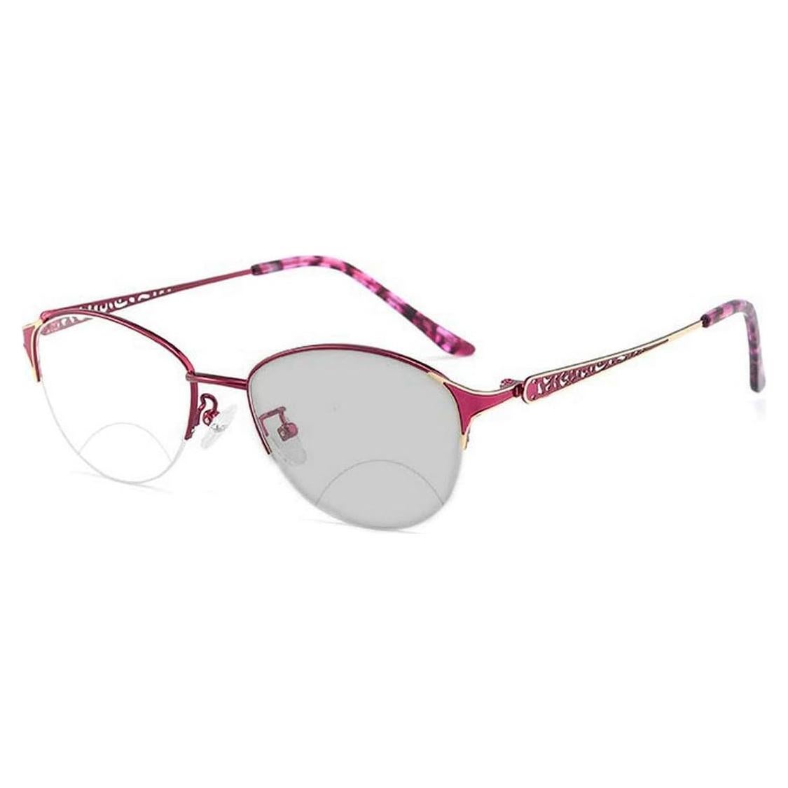 Gafas de lectura bifocales fotocromáticas Laureles púrpura