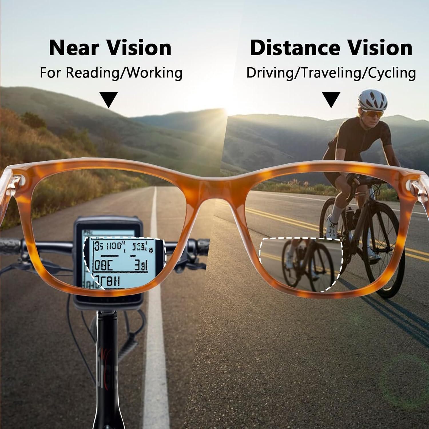 Gafas de sol bifocales Tortuga UV400 para lectura 1.5x