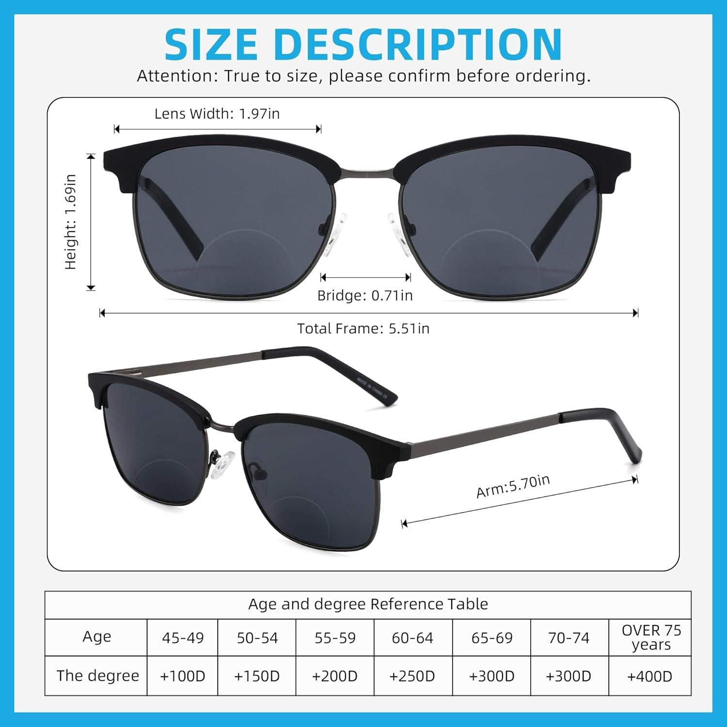 Pack 2 Gafas Bifocales con Filtro Luz Azul - 1.5x