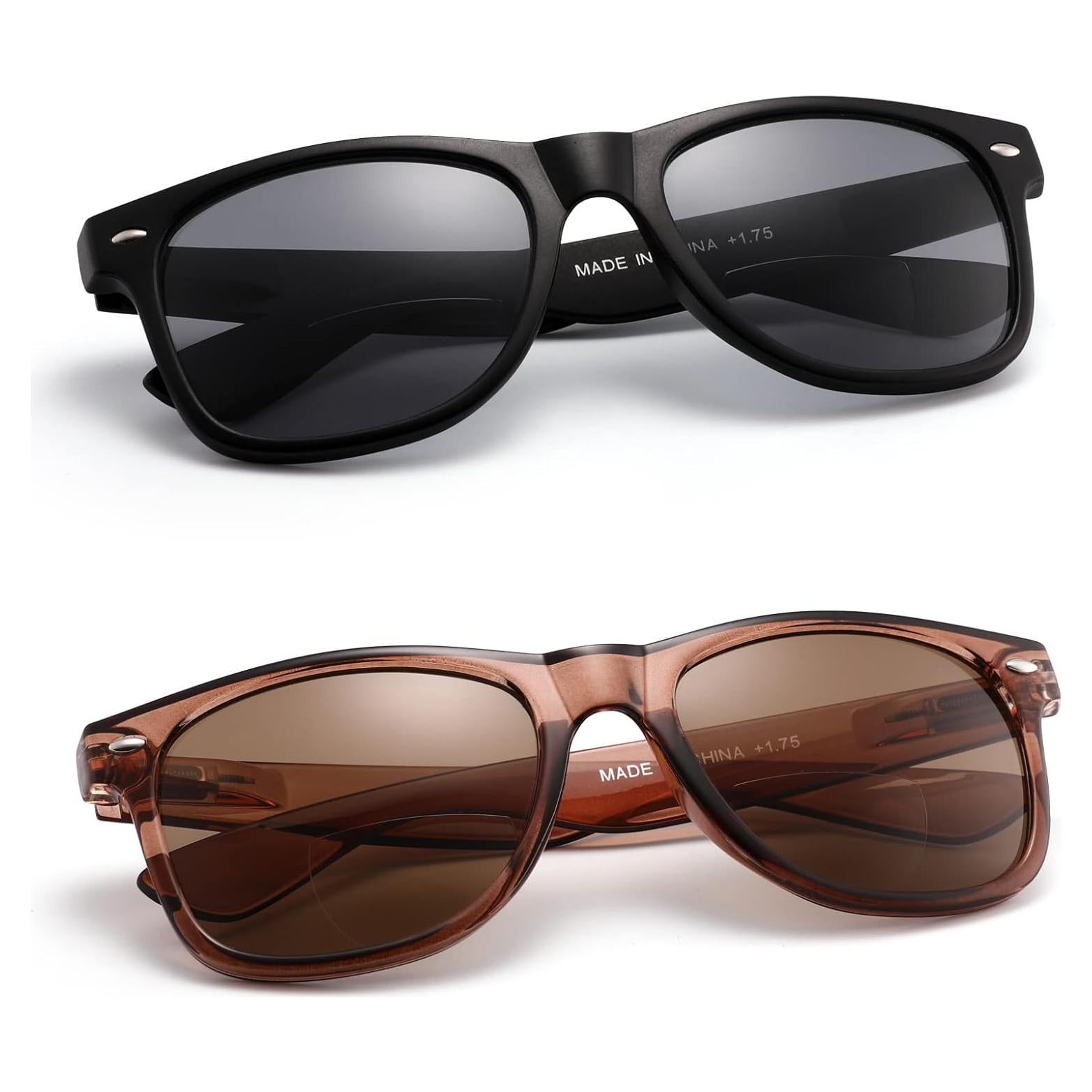 Gafas de Sol Bifocales HIYANJN 2 Pares UV400 Lectura