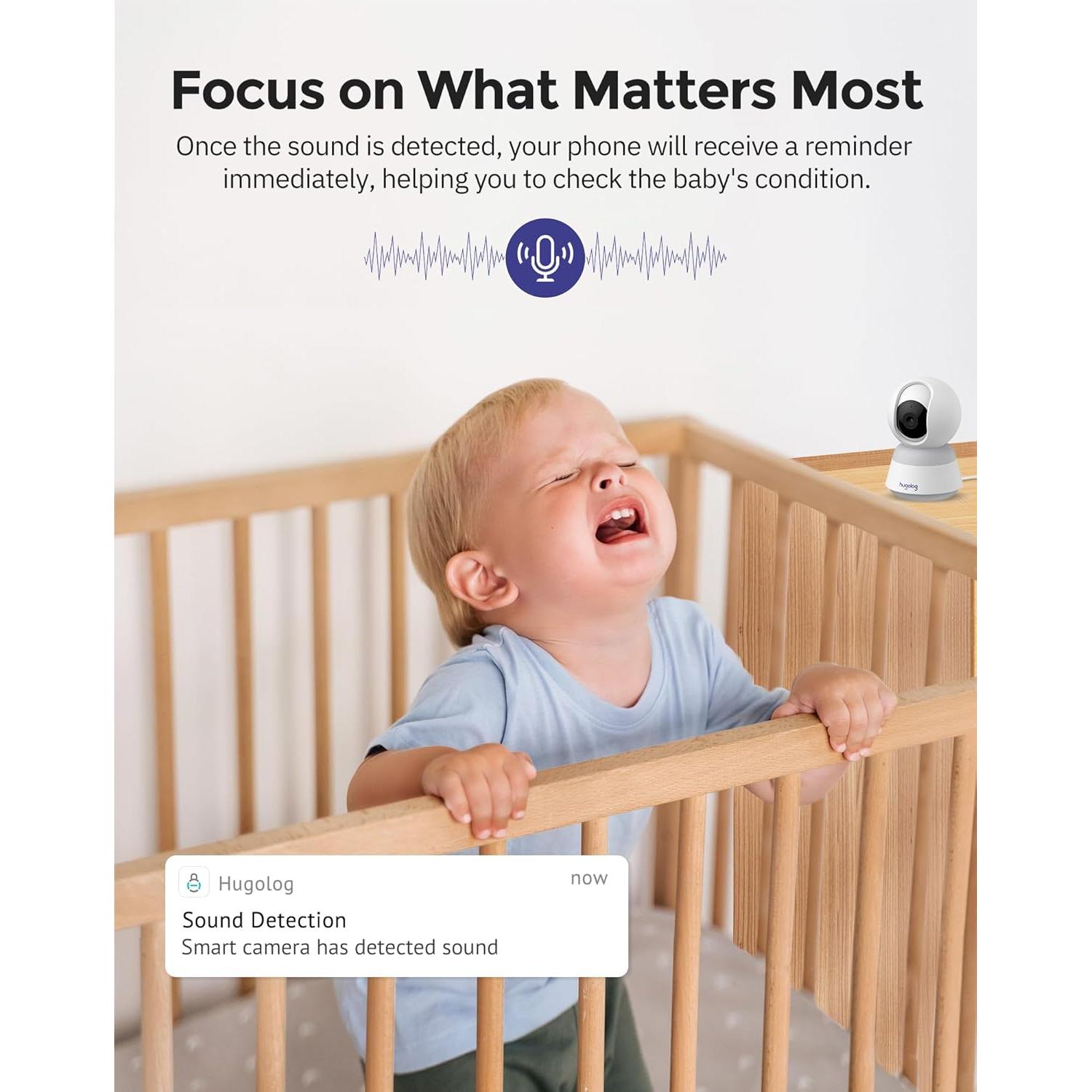 Cámara de Seguridad Hugolog 3K 5MP Interior con IA