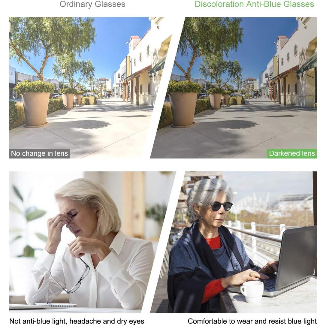 Gafas de Sol Bifocales MIRYEA 2 Pares UV400 Sin Montura