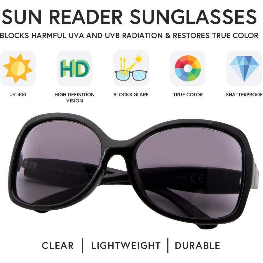 Gafas de sol lectoras VITENZI Ferrara 1.75 dioptrías