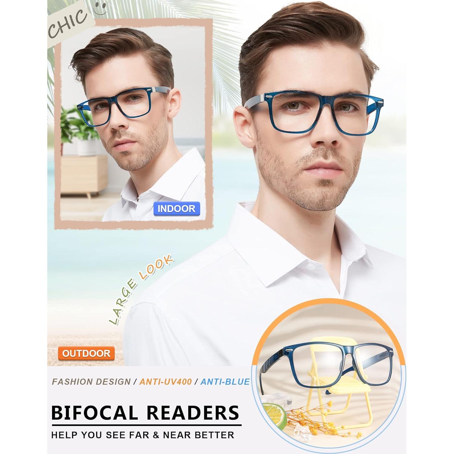 Gafas de Lectura Bifocales MARE AZZURO 2.0 con Bloqueo Luz Azul
