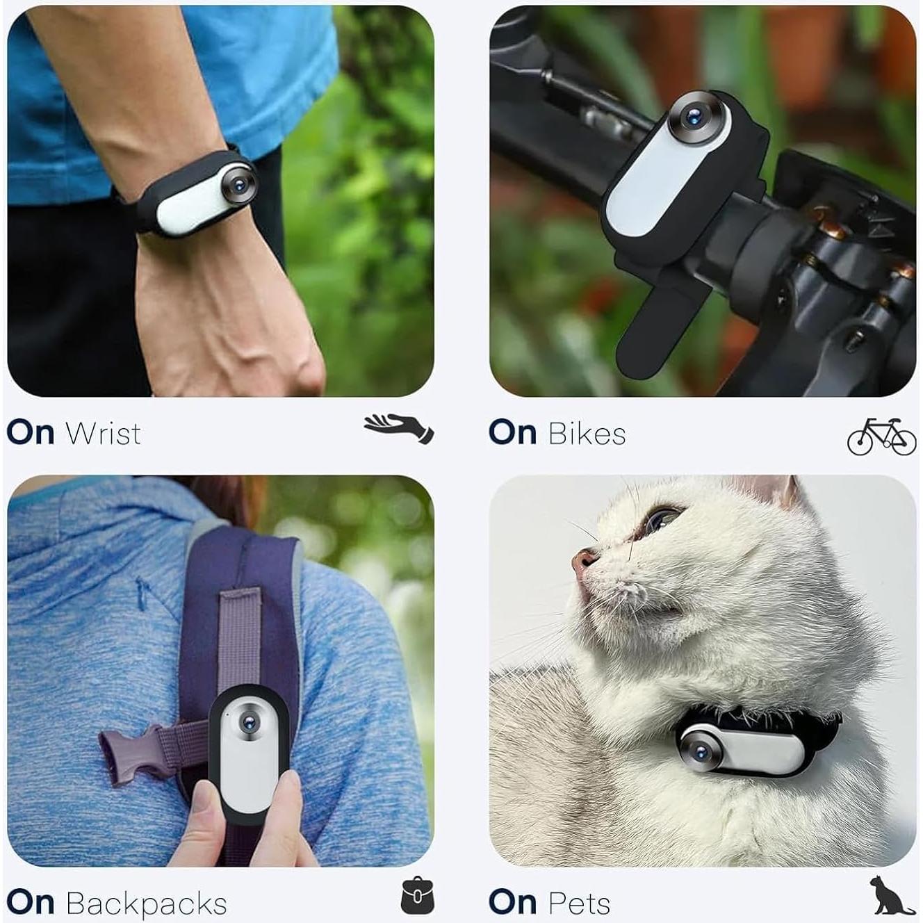 Collar Cámara Mini Pet Baby 128GB 1080P para Gatos y Perros