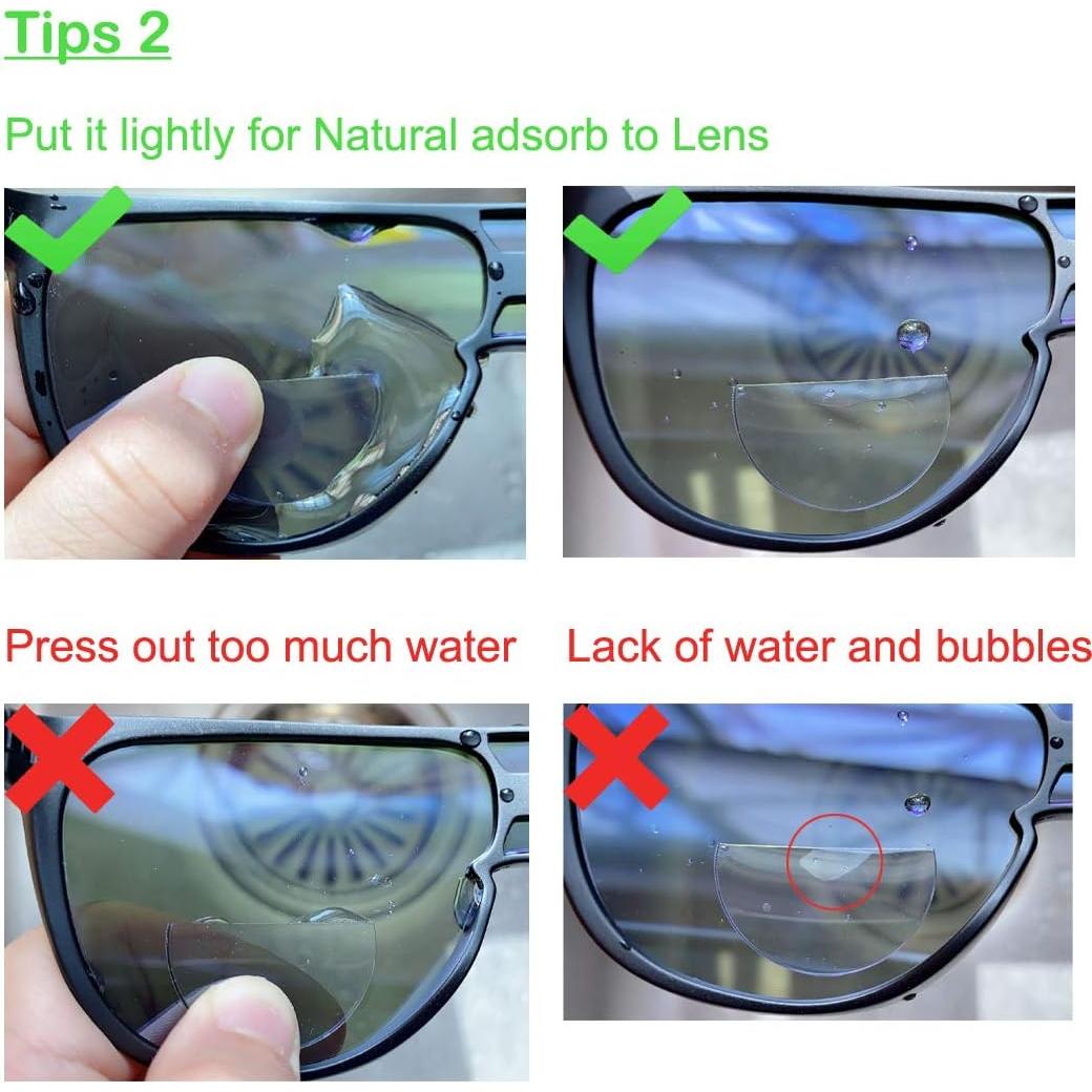 Lentes Bifocales Adhesivos WENDA +1.25 para Gafas