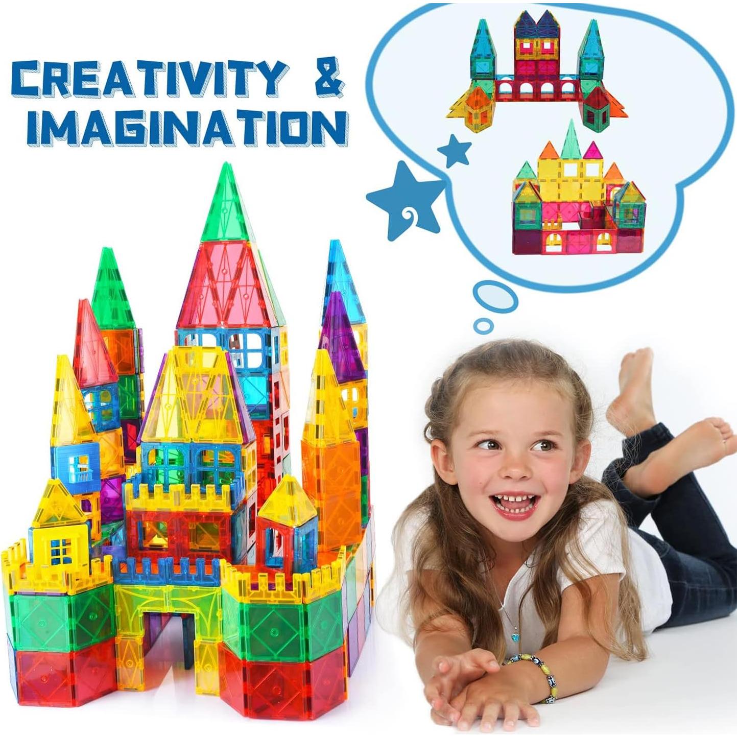 Bloques de Construcción Magnéticos AFUNX 102 PCS 3D Educativos