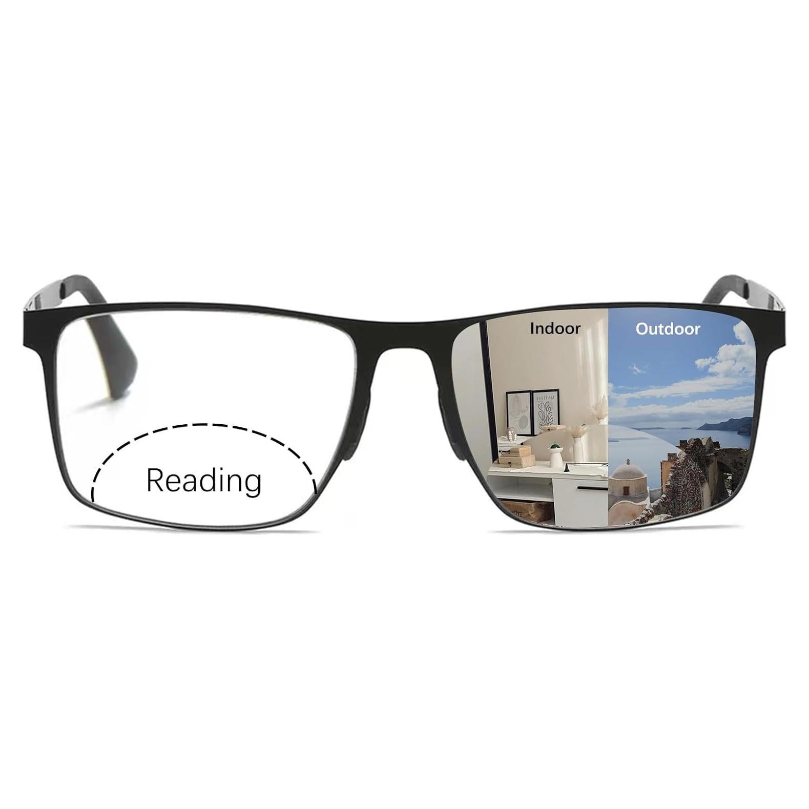 Gafas de lectura progresivas fotocromáticas UV400 - 3.5x