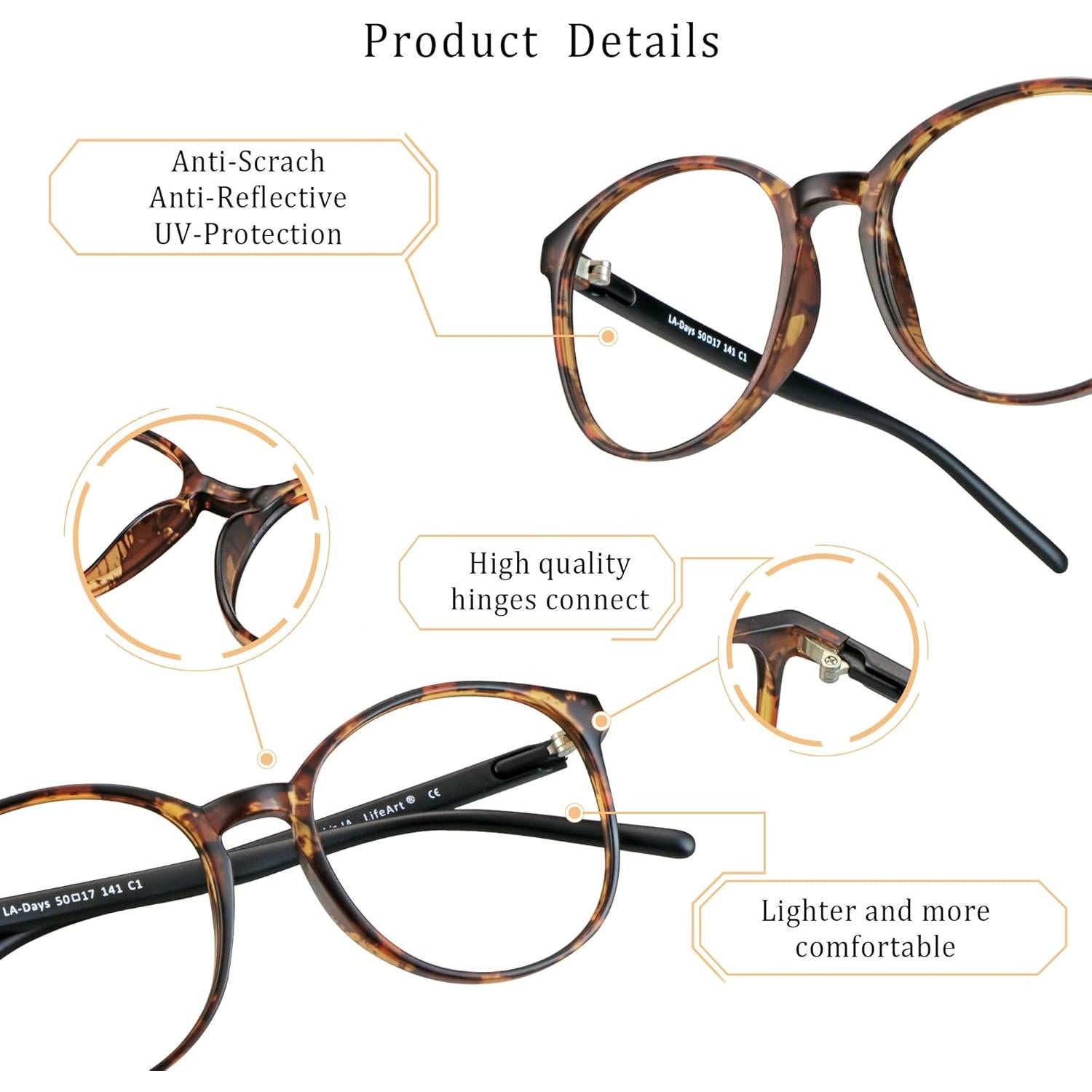 Gafas bloqueadoras luz azul LifeArt modelo Days_C1 unisex