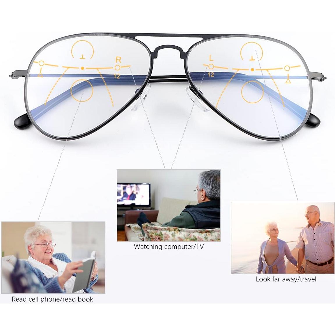 Gafas de lectura progresivas PEEPAI UV400 multifocales