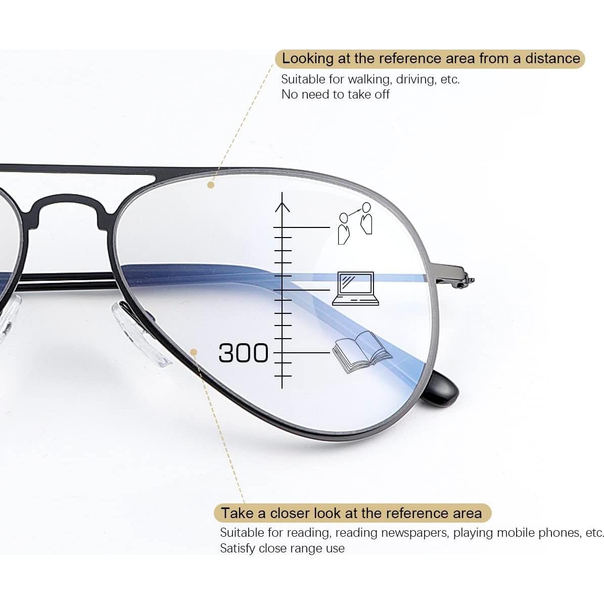 Gafas de lectura progresivas PEEPAI UV400 multifocales