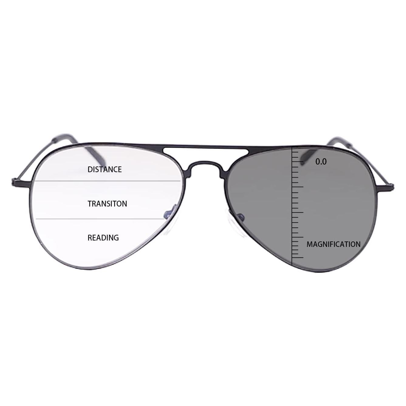 Gafas de lectura progresivas MIRYEA foto-cromáticas UV400