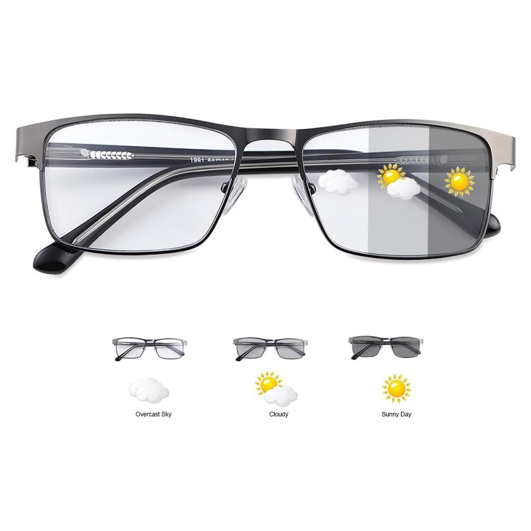 Gafas Fotoquímicas YIMI para Miopía UV400 Negro -3.25