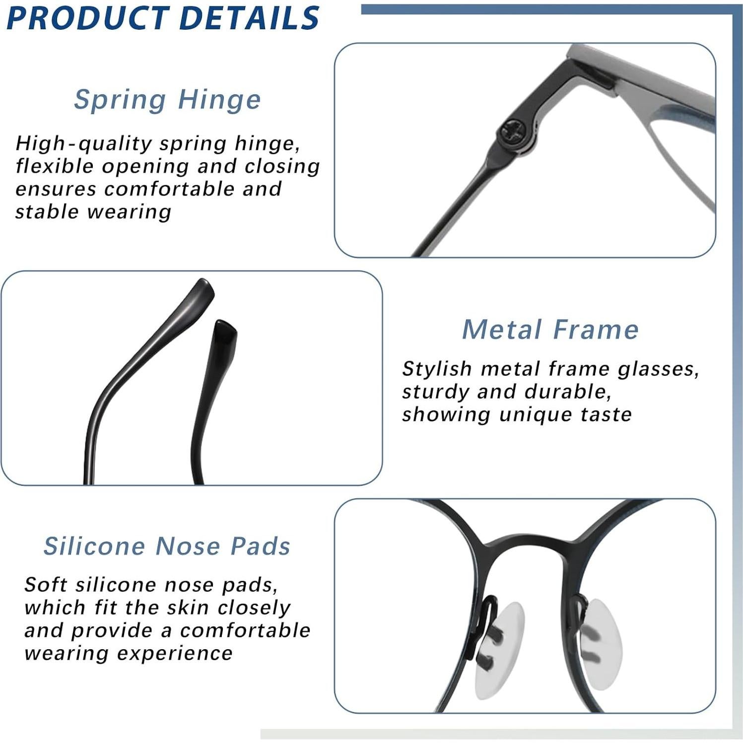 Gafas de lectura progresivas fotocromáticas UV400 para mujeres