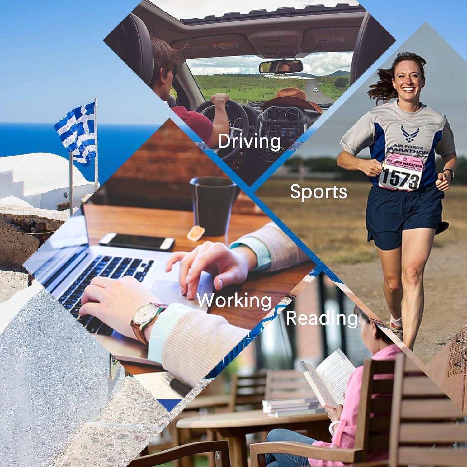 Gafas de lectura progresivas fotocromáticas UV400 para mujeres