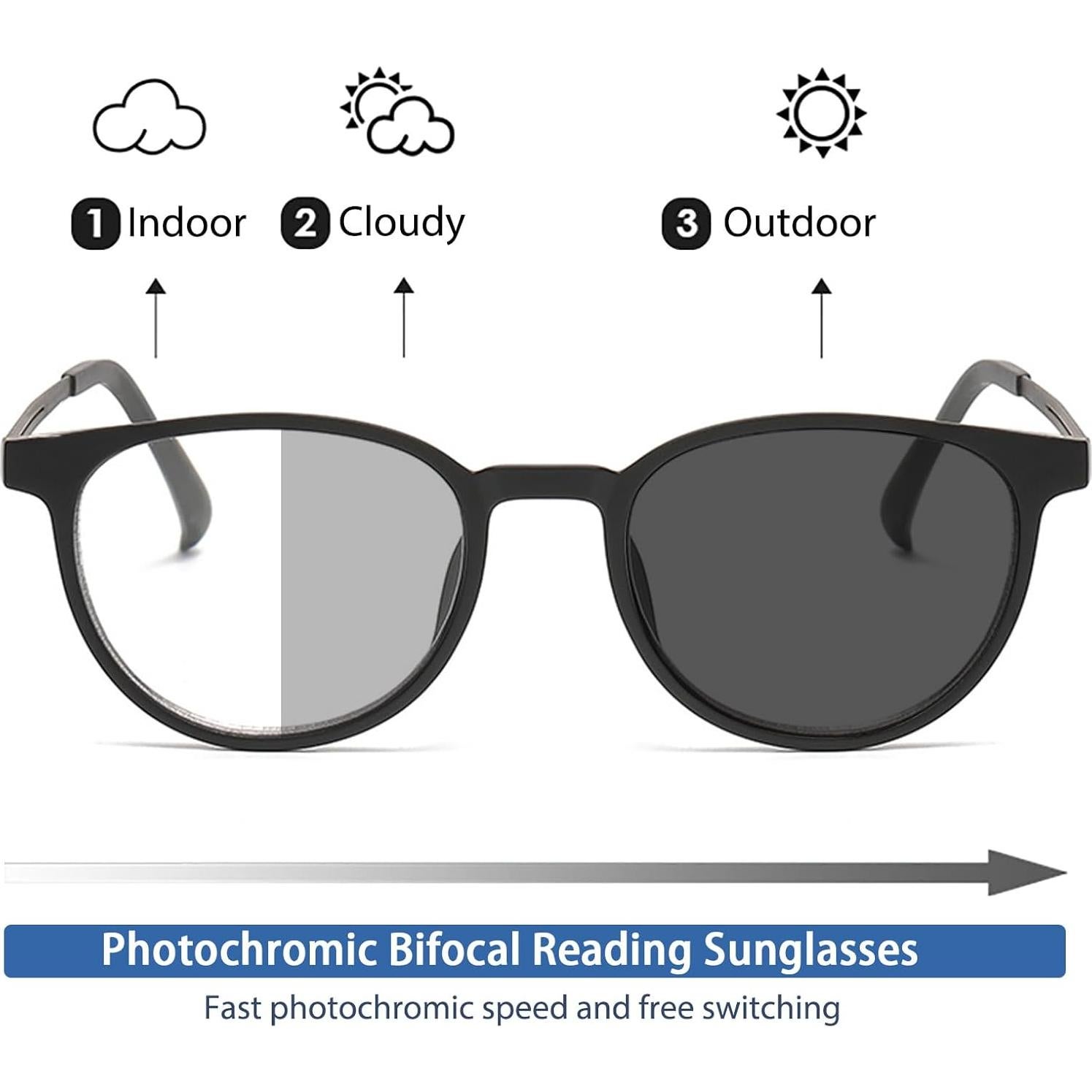 Gafas de lectura progresivas K.LAVER 3.0x anti-UV400