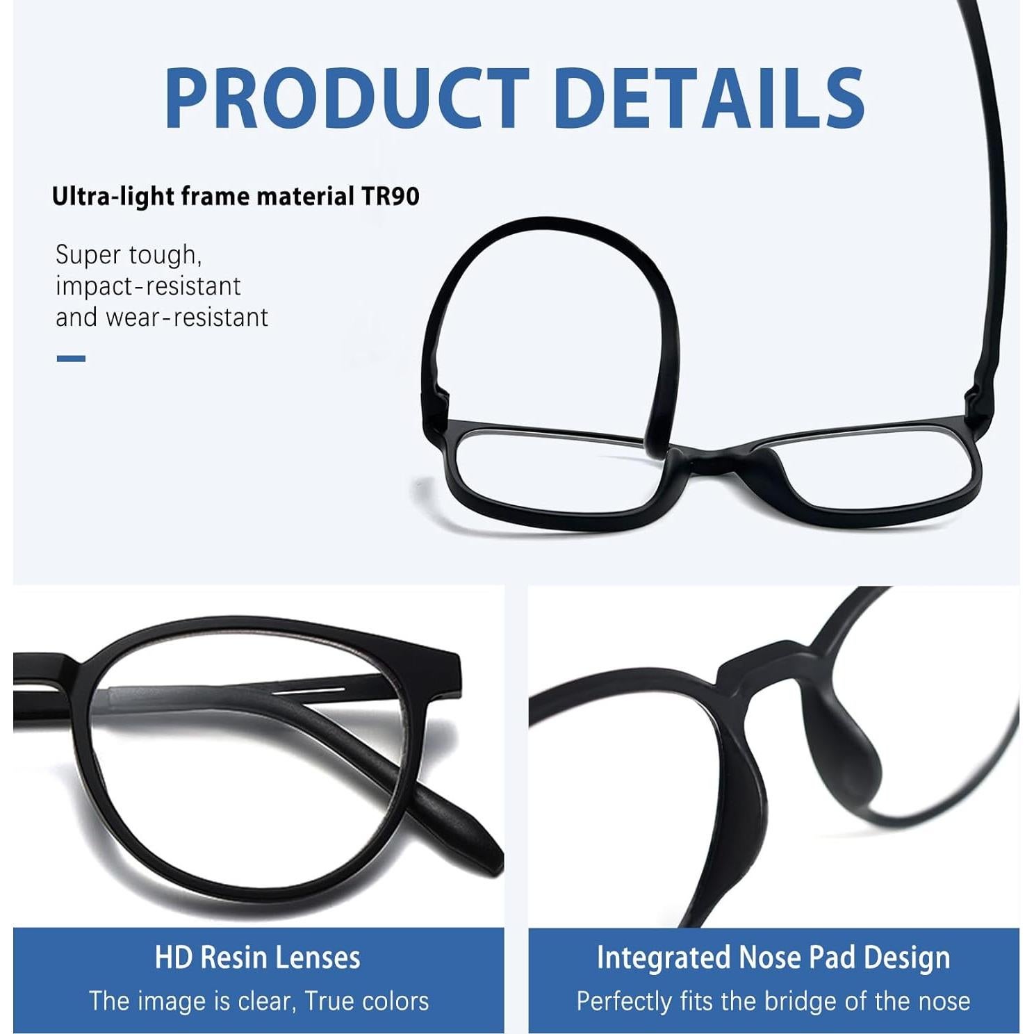 Gafas de lectura progresivas K.LAVER 3.0x anti-UV400