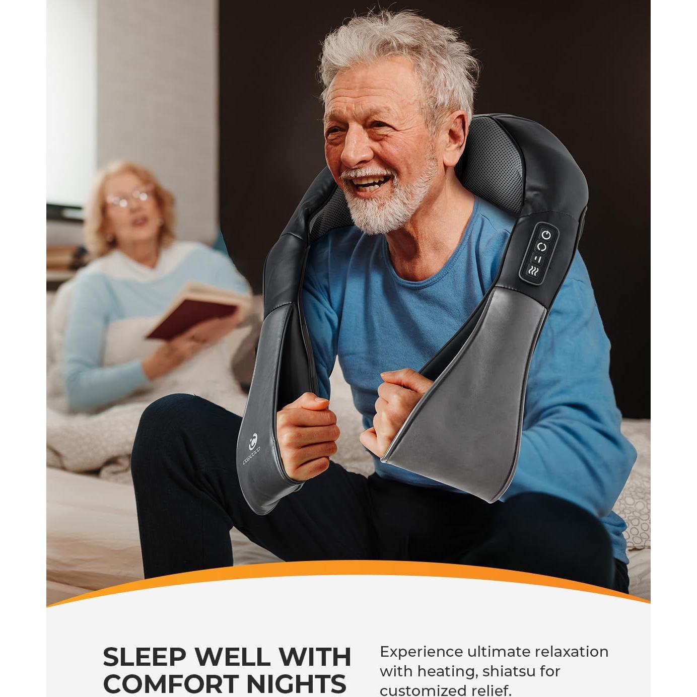 Masajeador de Cuello y Espalda CooCoCo Shiatsu 3D con Calor