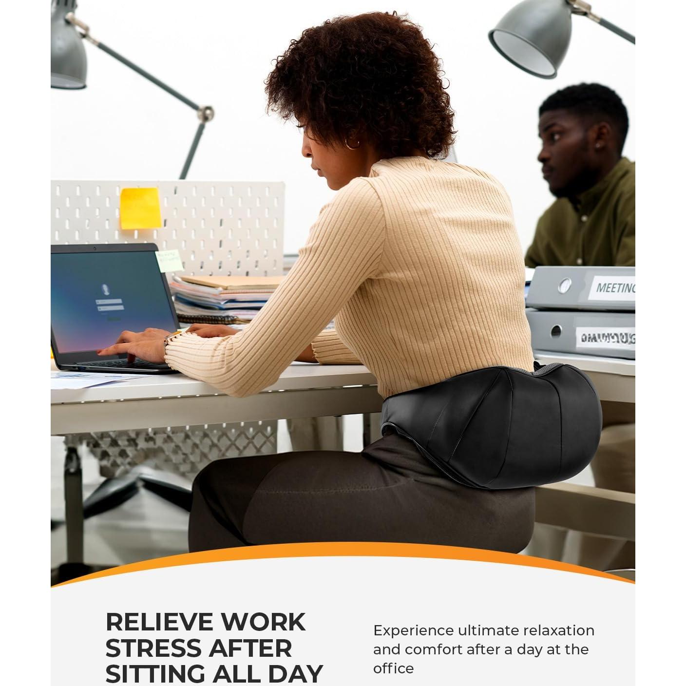 Masajeador de Cuello y Espalda CooCoCo Shiatsu 3D con Calor