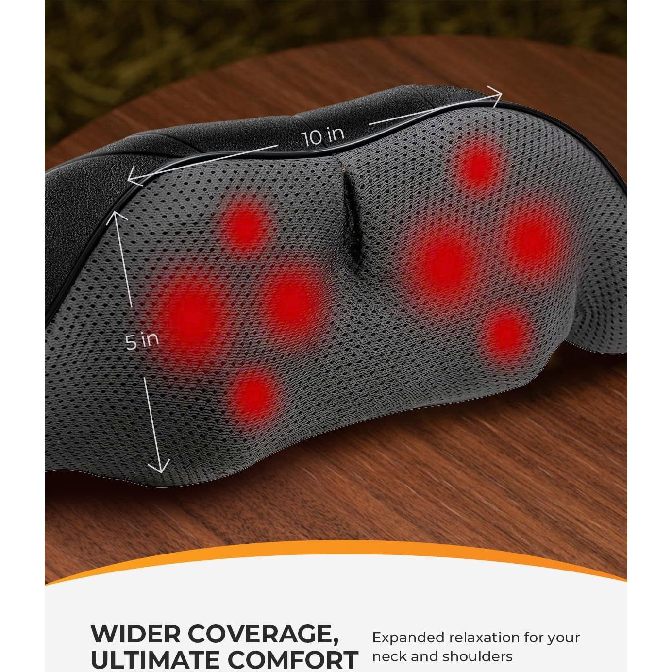 Masajeador de Cuello y Espalda CooCoCo Shiatsu 3D con Calor