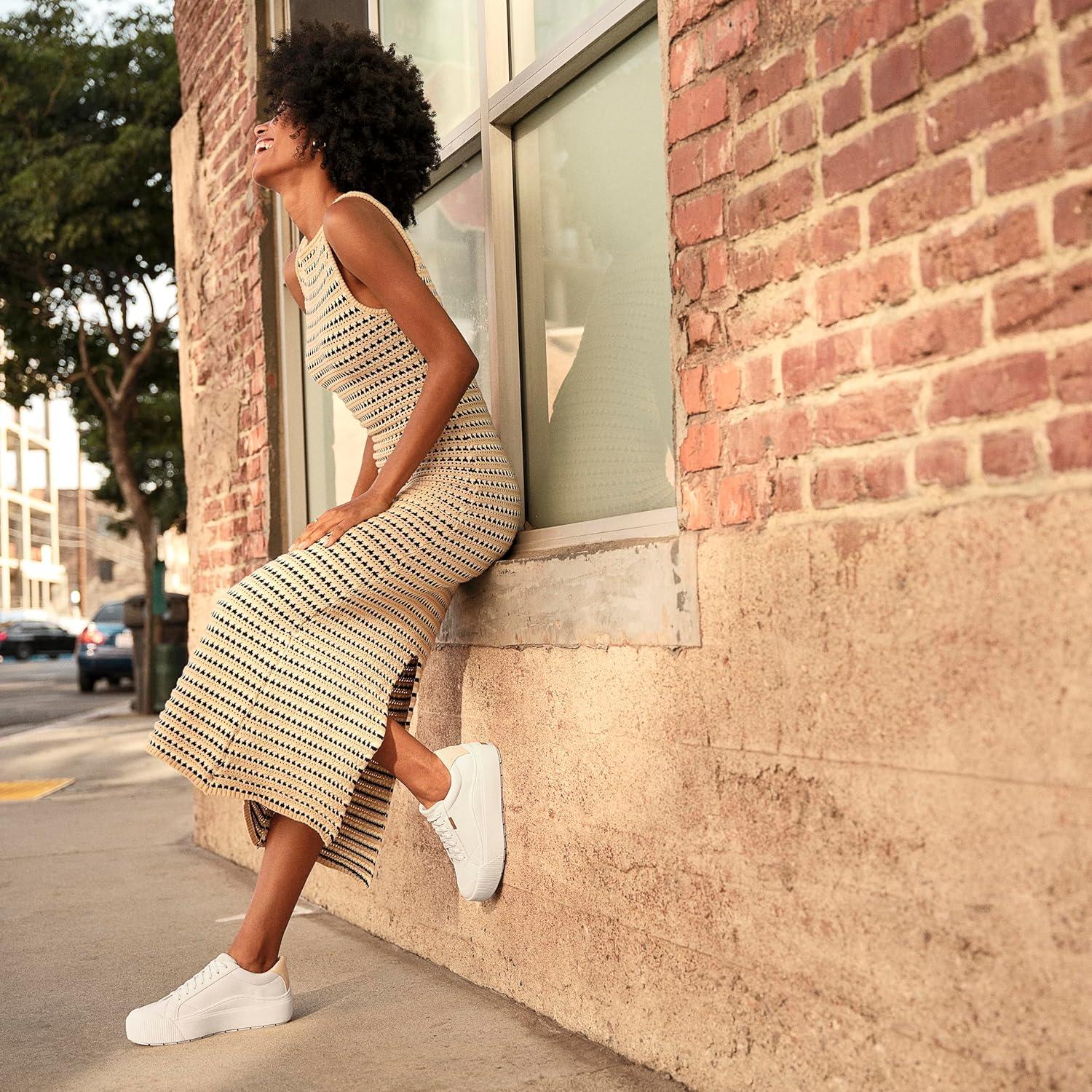 Zapatillas Plataforma Dr. Scholl's para Mujeres - Blanco Roto 5.08 cm