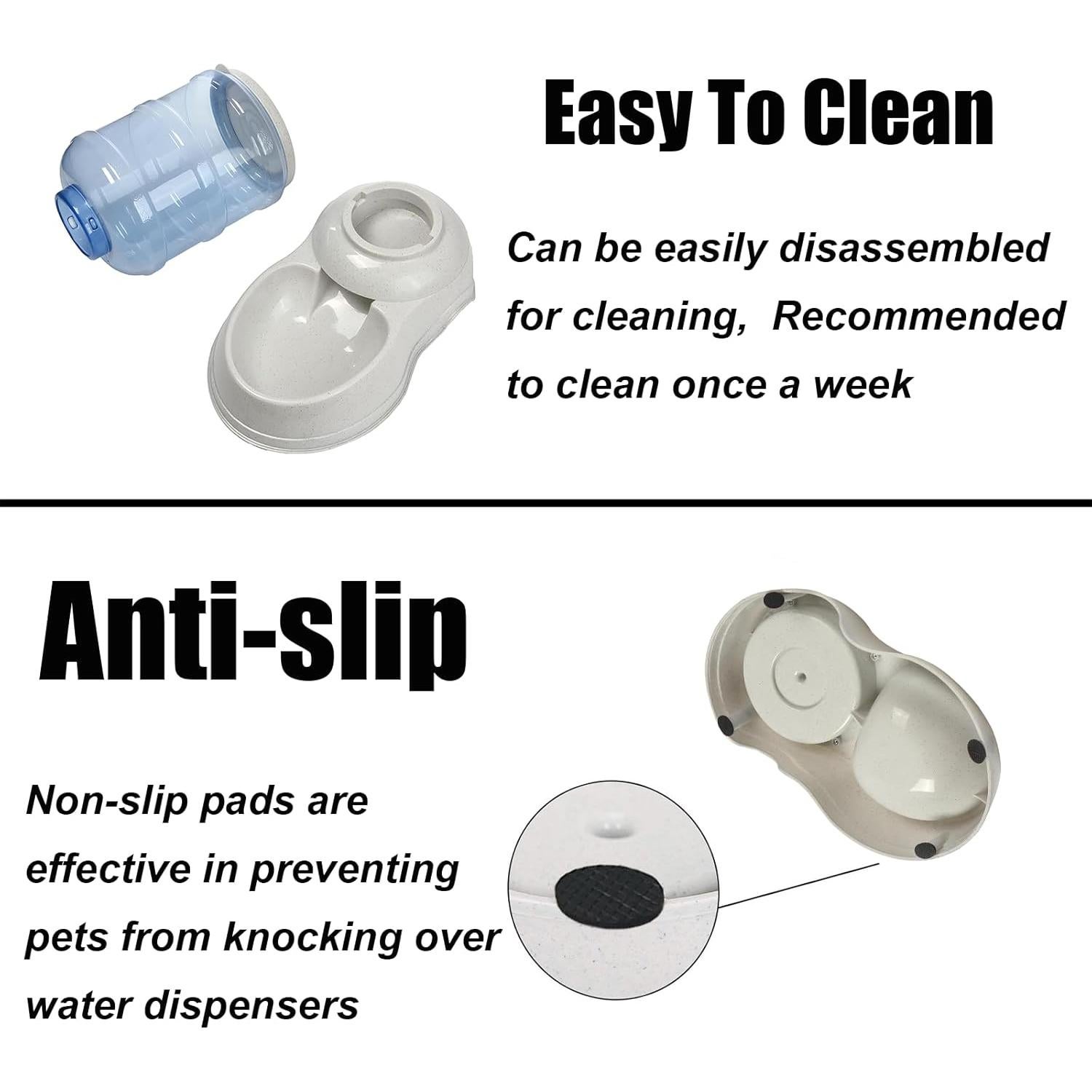 Comedero Automático Leptzoa 11.36L para Perros y Gatos