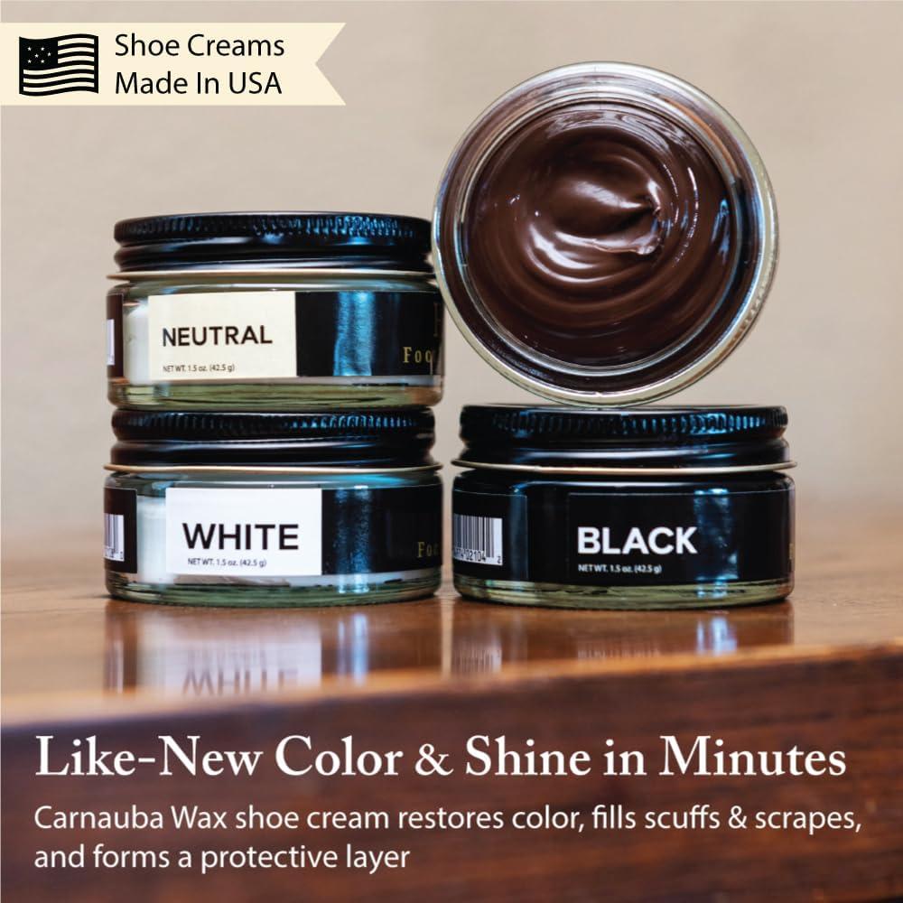 Juego de Limpieza de Zapatos FootFitter con Caja de Cedro