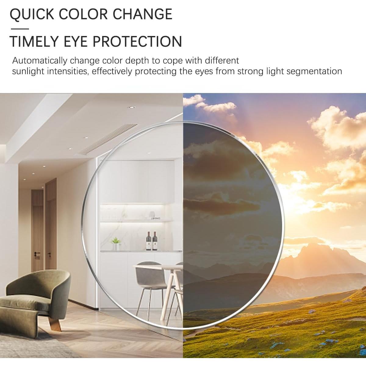 Gafas de sol fotoquímicas YIMI para miopía -2.5 UV400