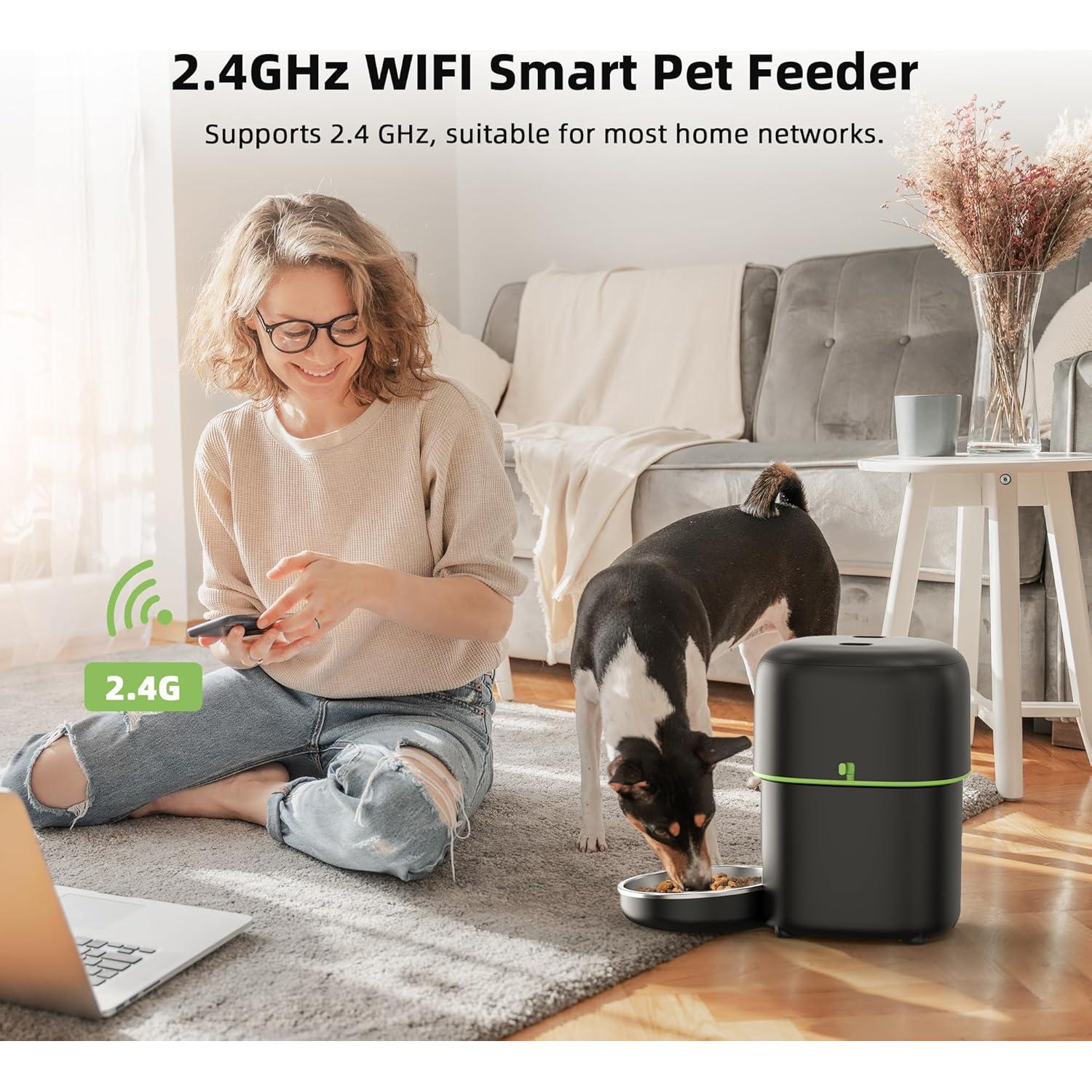 Dispensador Automático de Comida para Gatos Yuposl 2L WiFi