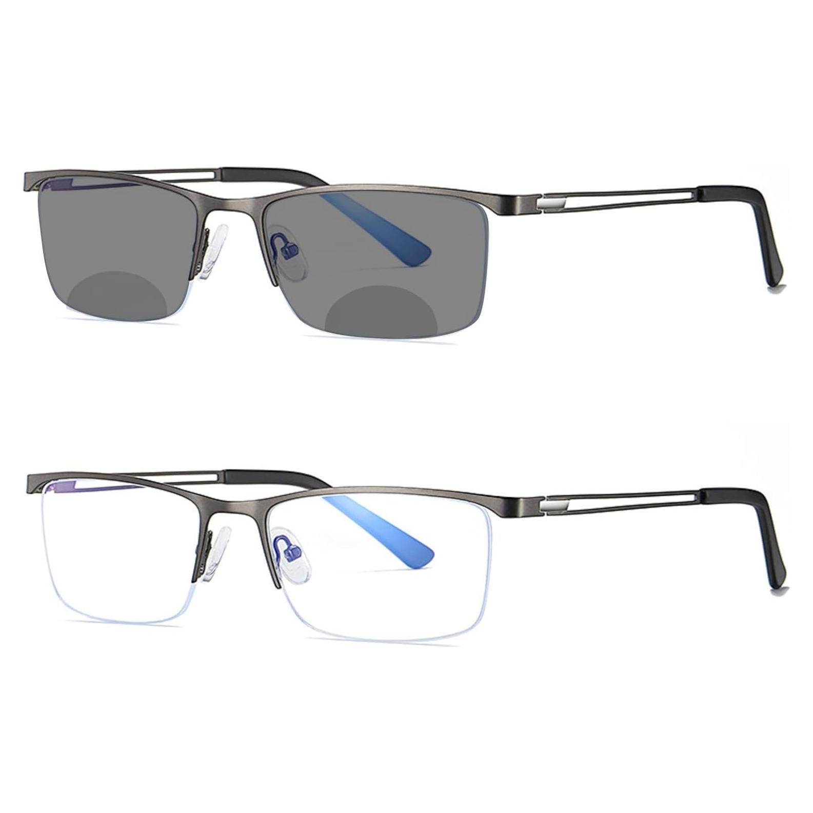Gafas de Lectura Bifocales MINCL Cuadradas UV400 Hombres