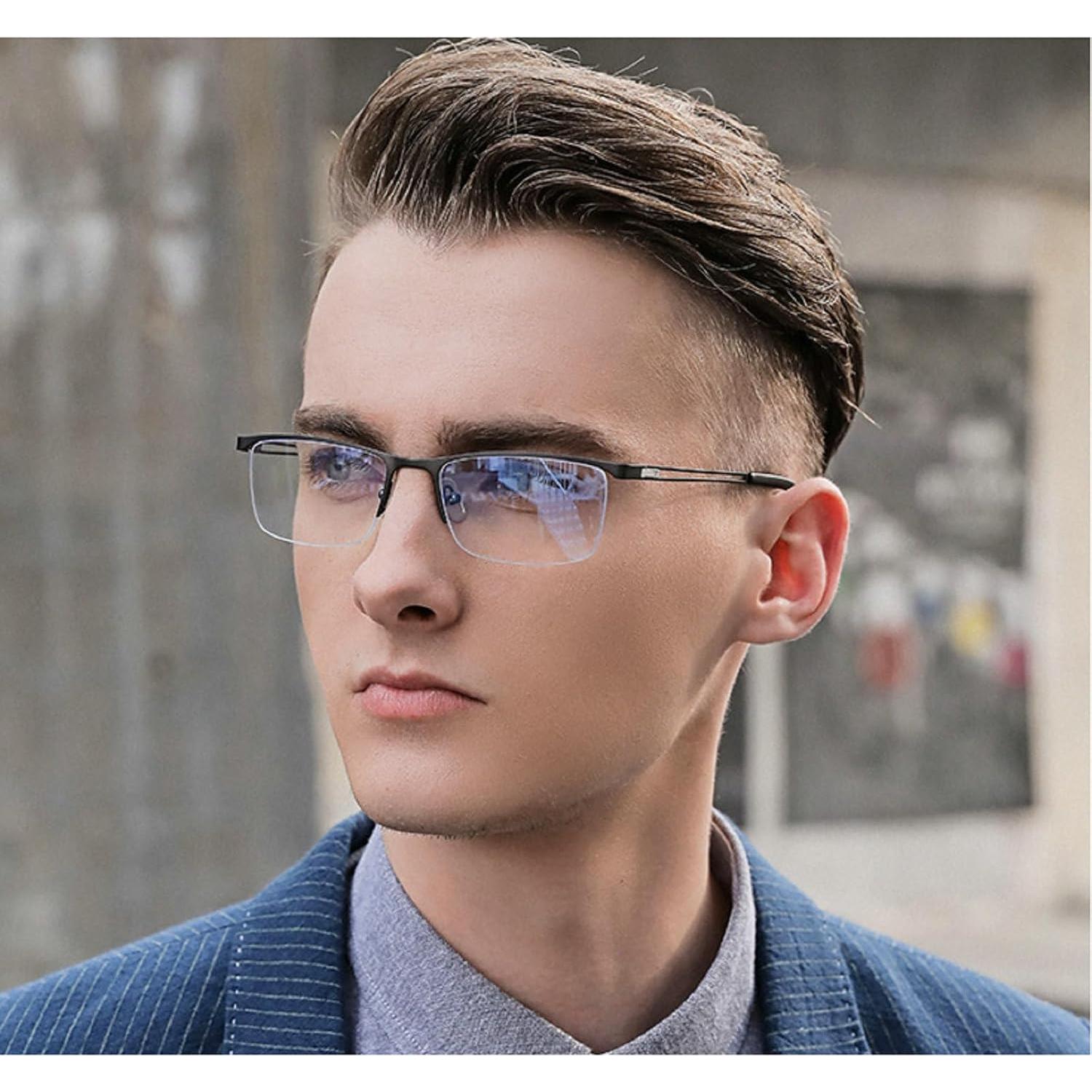 Gafas de Lectura Bifocales MINCL Cuadradas UV400 Hombres