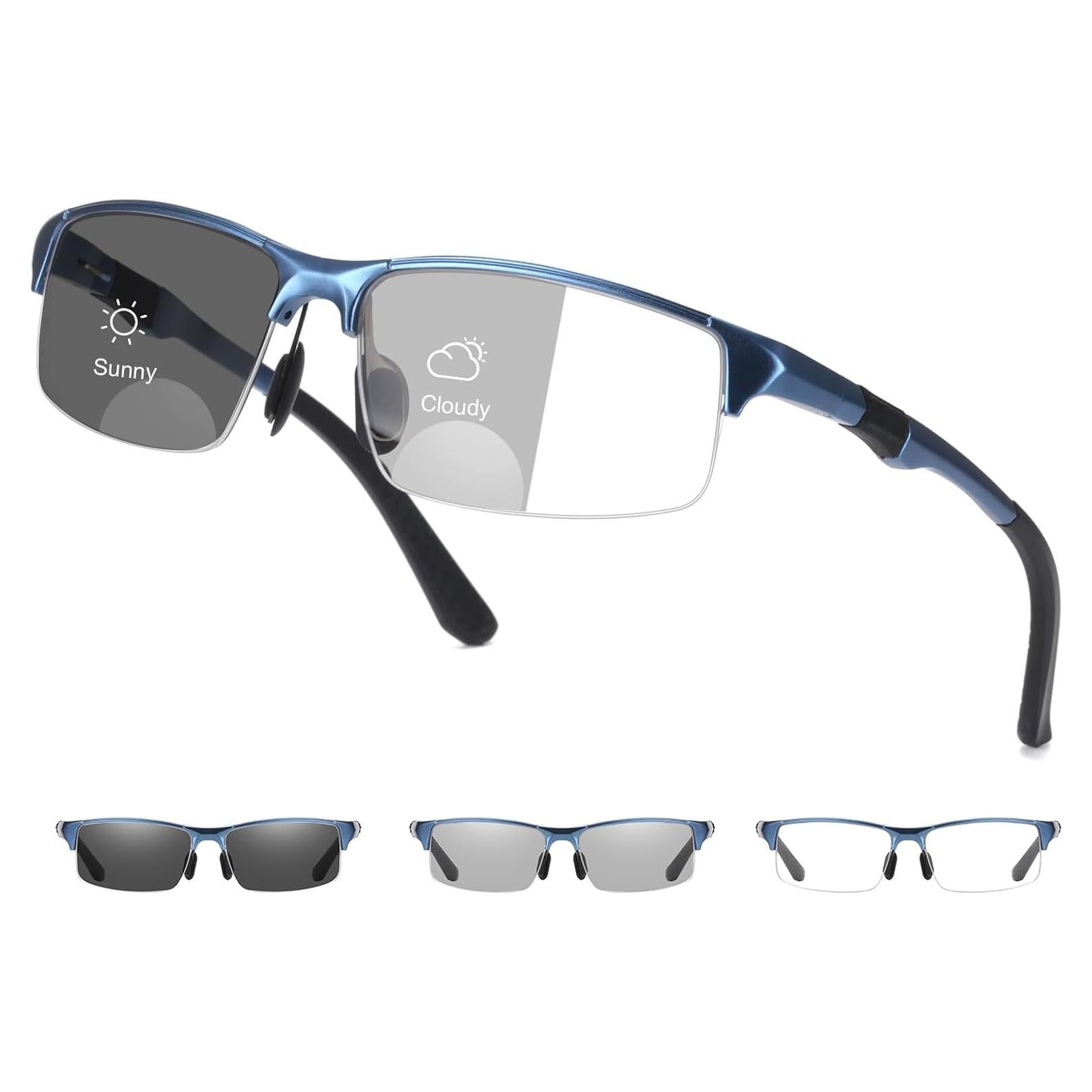 Gafas de lectura bifocales SKYOAK fotoquímicas UV400 azul