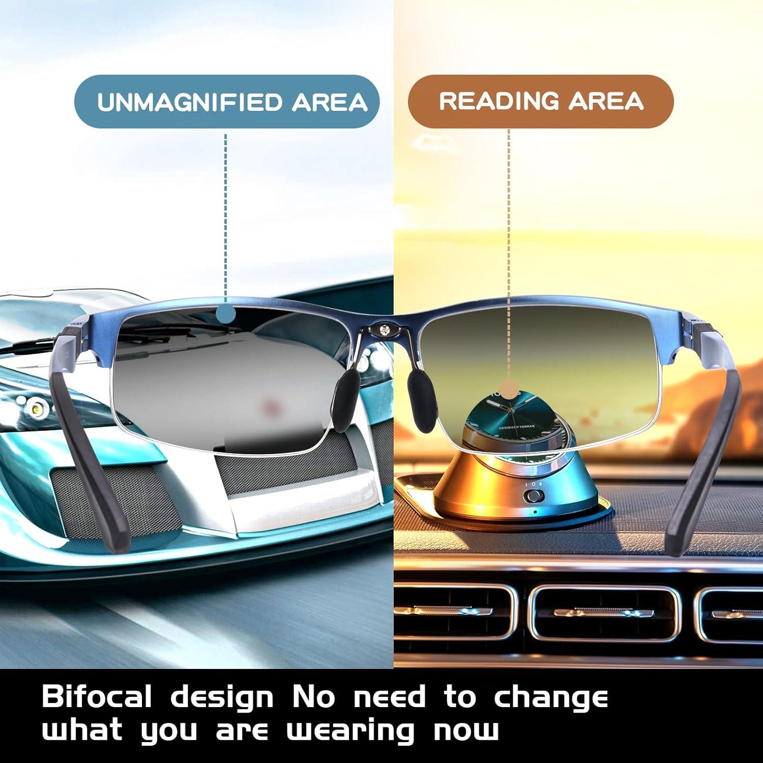 Gafas de lectura bifocales SKYOAK fotoquímicas UV400 azul