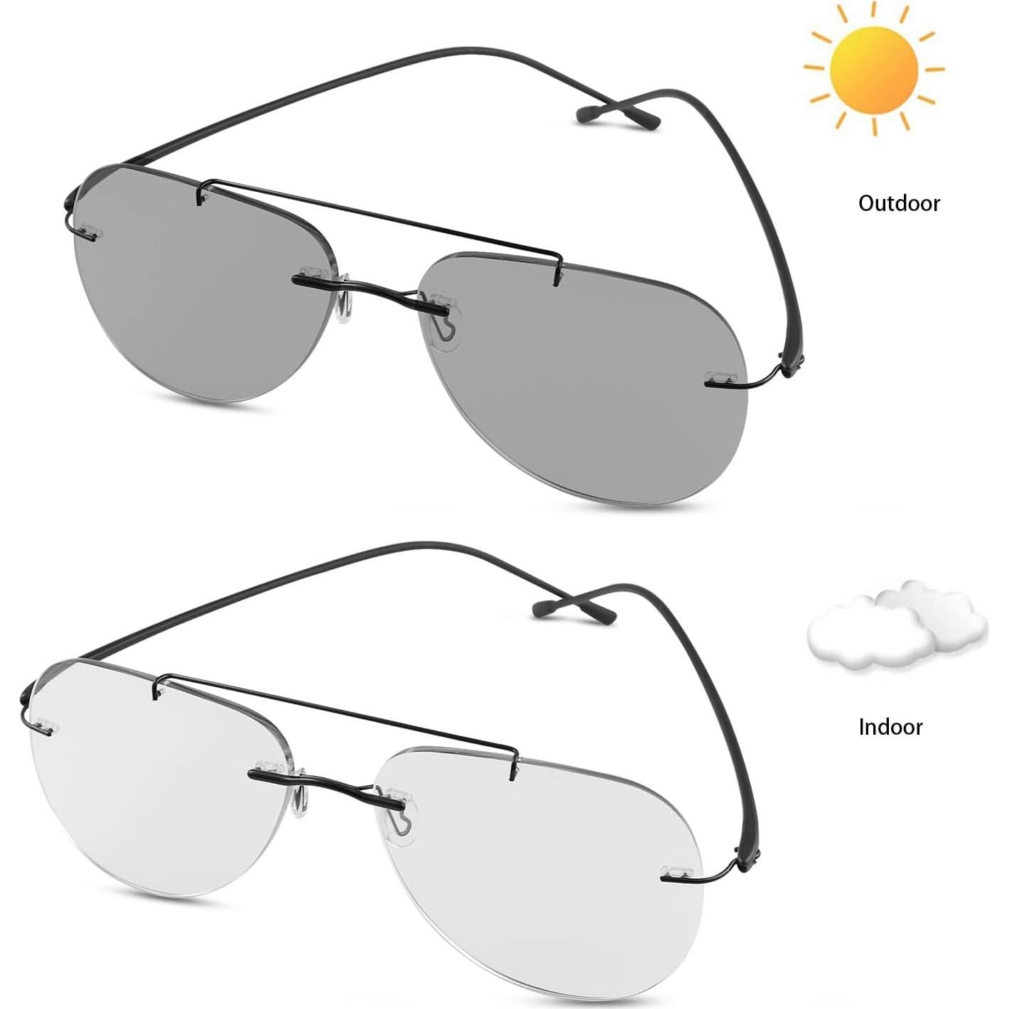 Gafas de lectura progresivas fotocromáticas UV400 LJIMI