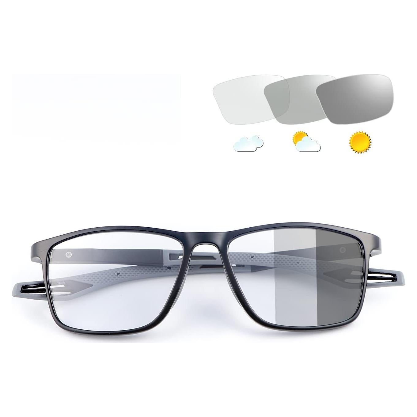 Gafas de lectura progresivas fotoquímicas con luz azul