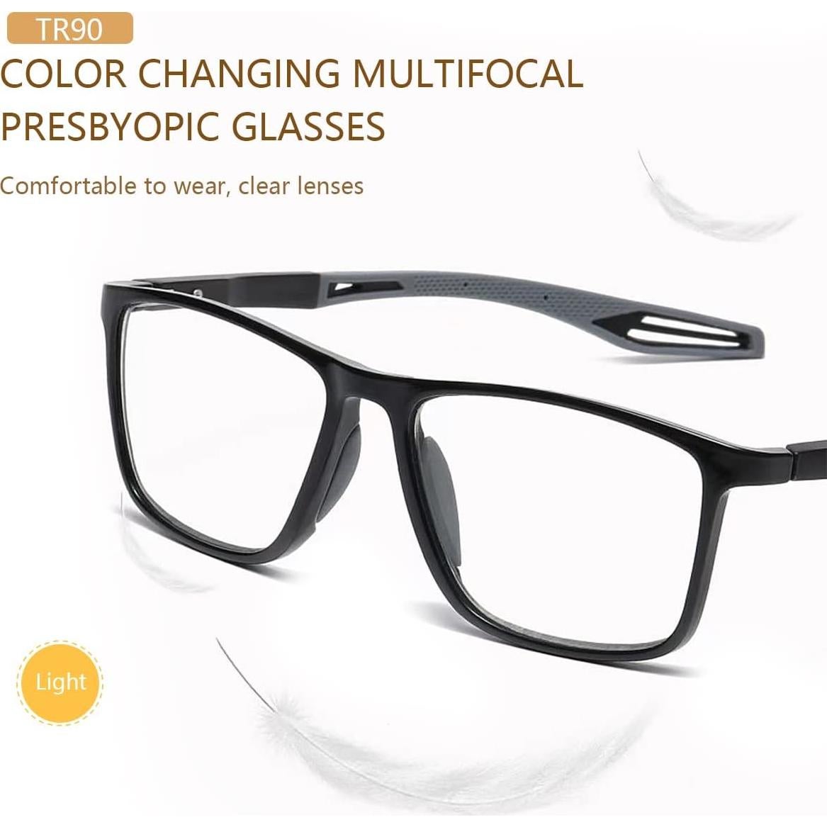 Gafas de lectura progresivas fotoquímicas con luz azul