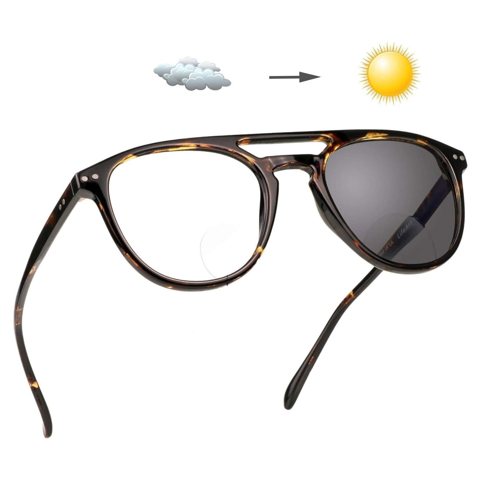 Gafas de lectura bifocal LifeArt 1.75x fotocromáticas