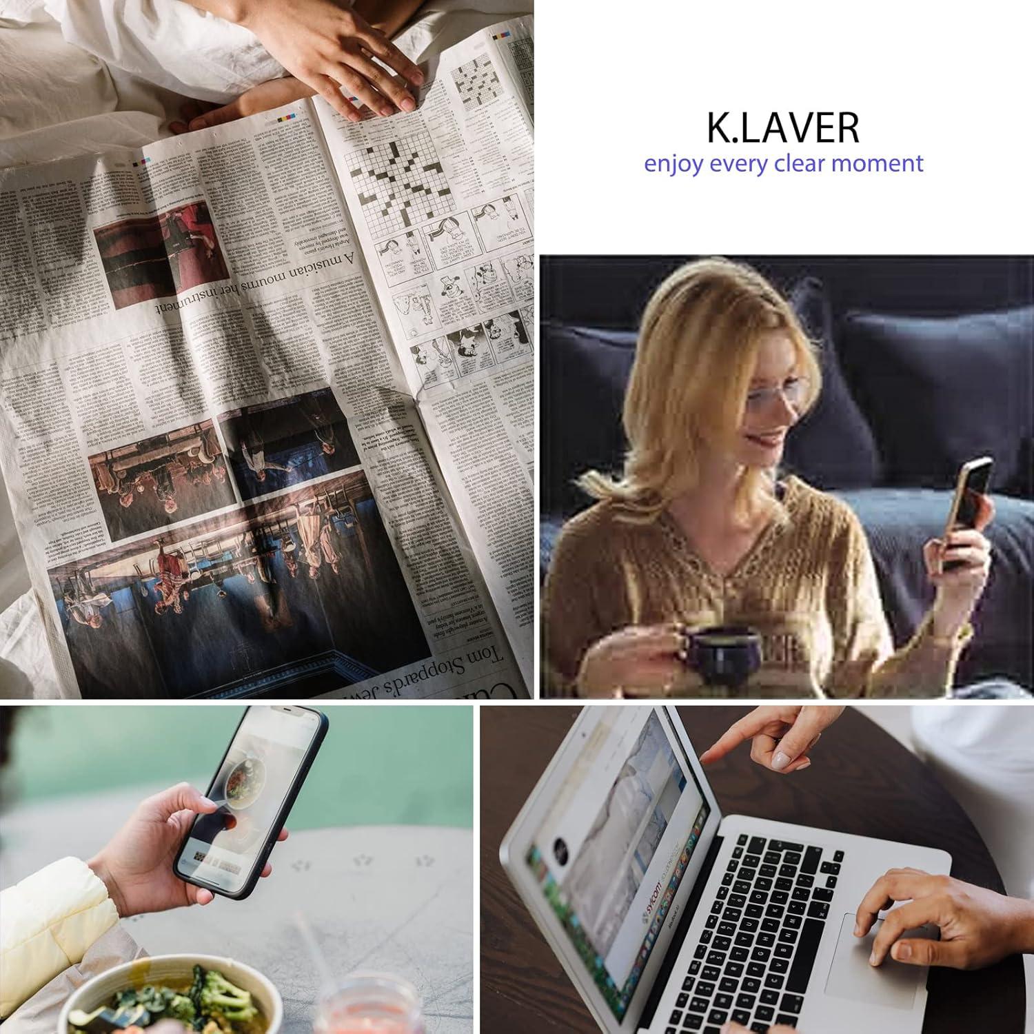 Gafas de lectura progresivas K.LAVER fotocromáticas unisex