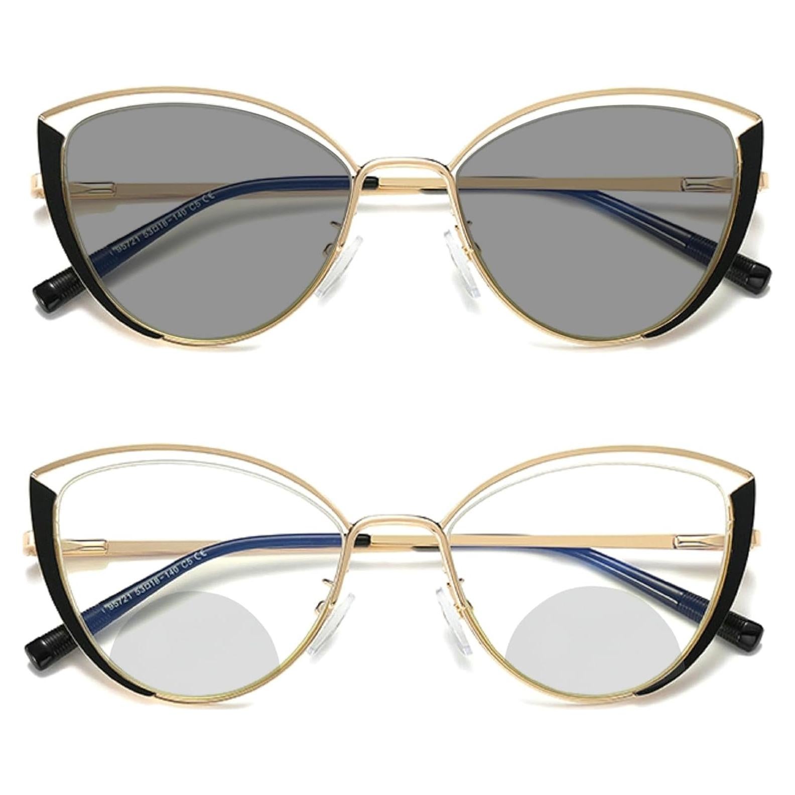 Gafas de lectura bifocales Mincl estilo gato anti-fatiga