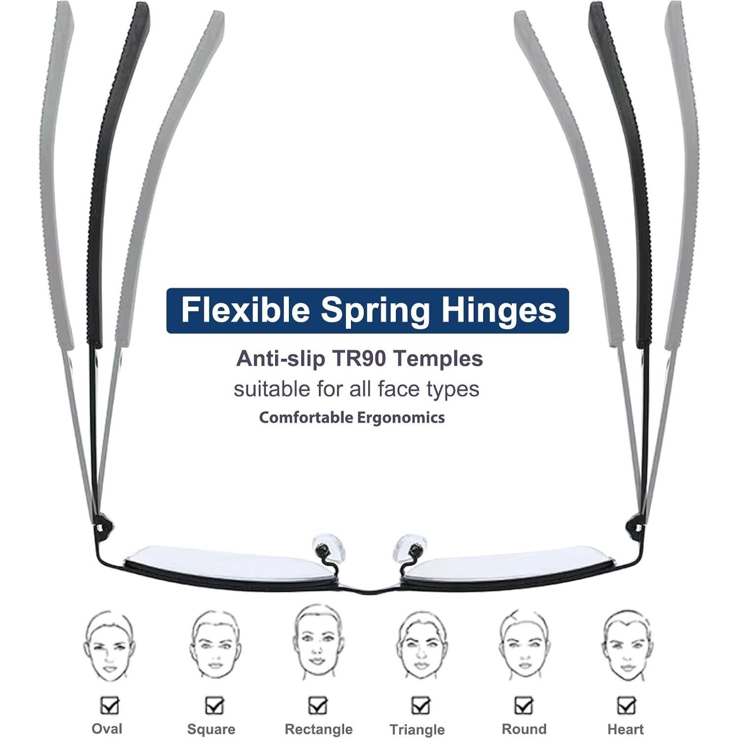 Gafas de lectura multifocal K.LAVER con bloqueo luz azul