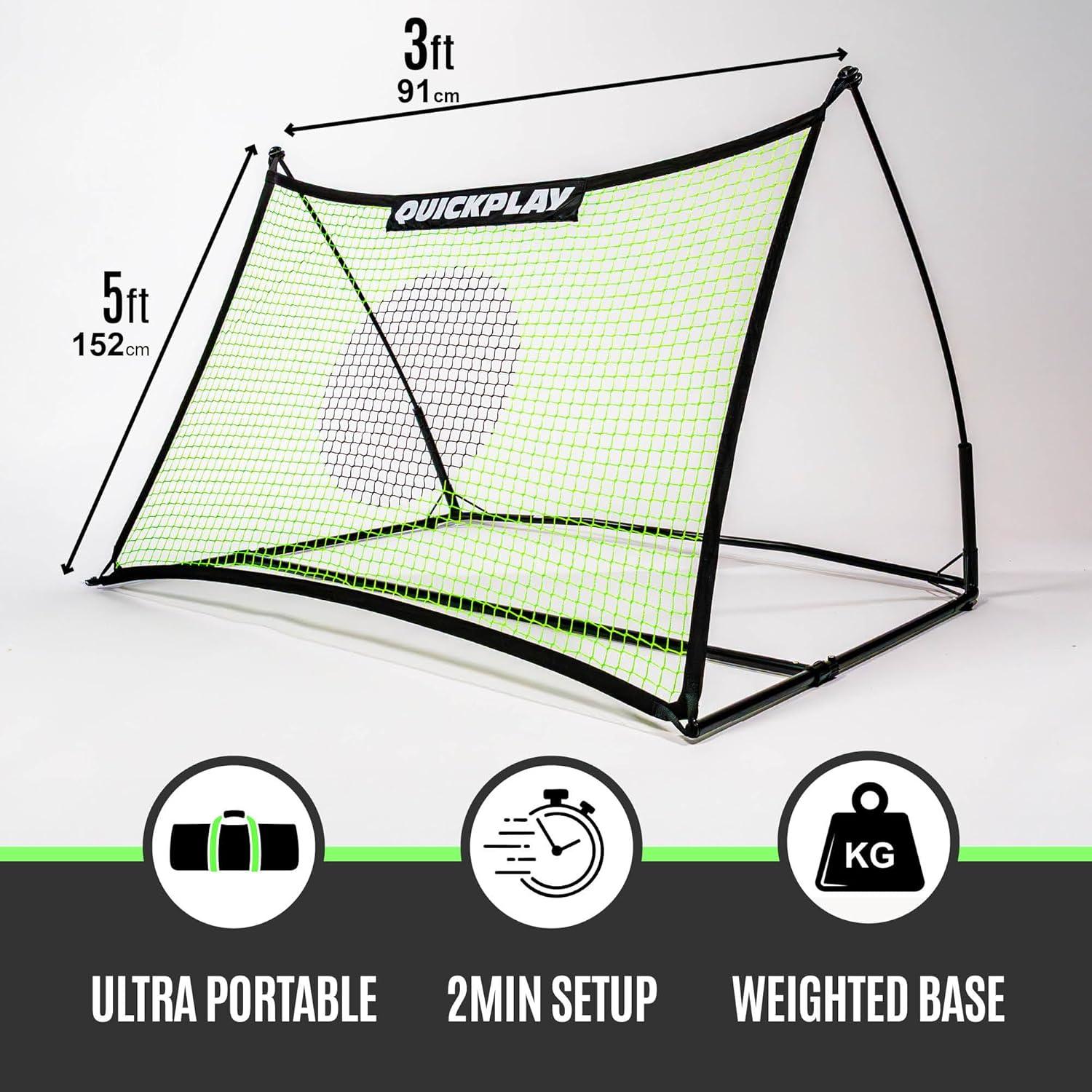 Rebotador de Fútbol QUICKPLAY Tekkers 5x3' Portátil