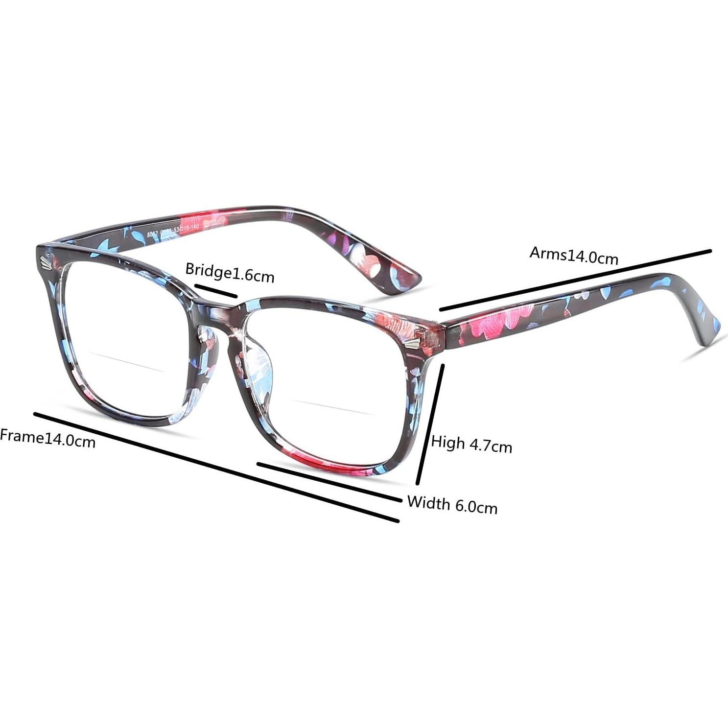 Retro Bifocal Reading Glasses Simple Comfortable Bifocal Readers Eyeglasses