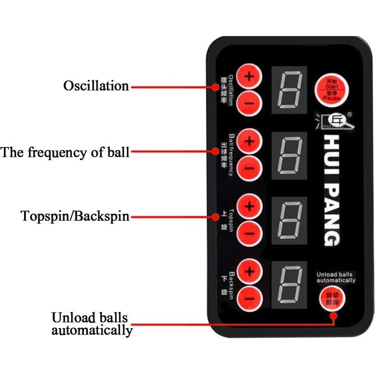 Robot de Tenis de Mesa ZXMOTO JT-A-ZZ, Máquina Automática 4.5kg