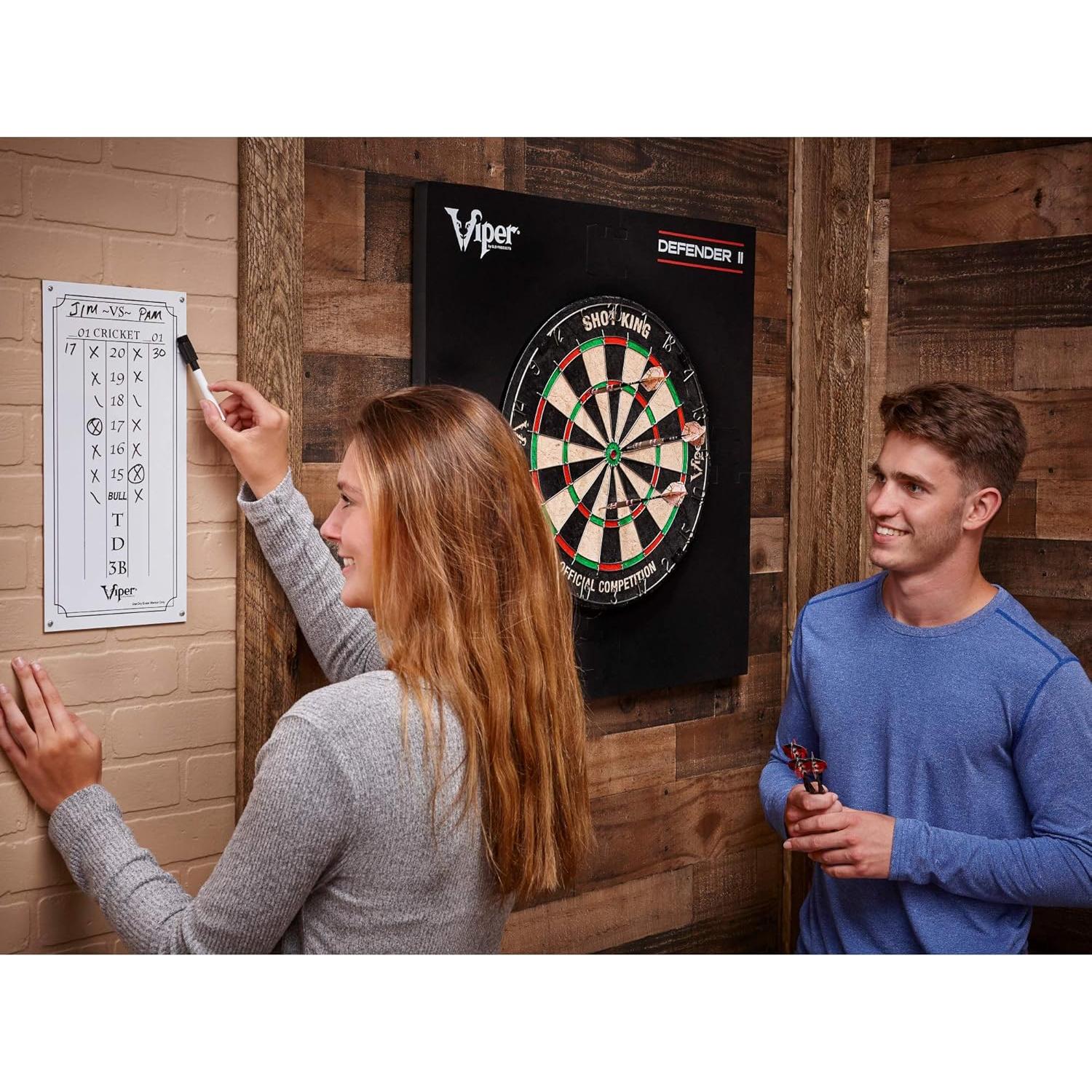 Tablero de Pizarra Borrable Viper para Dardos Cricket y 01
