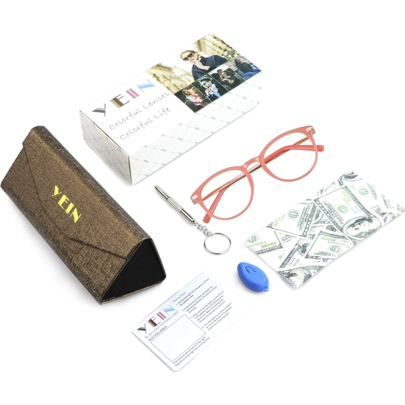 Gafas YEIN fotocromáticas rosas anti-fatiga ocular +1.50