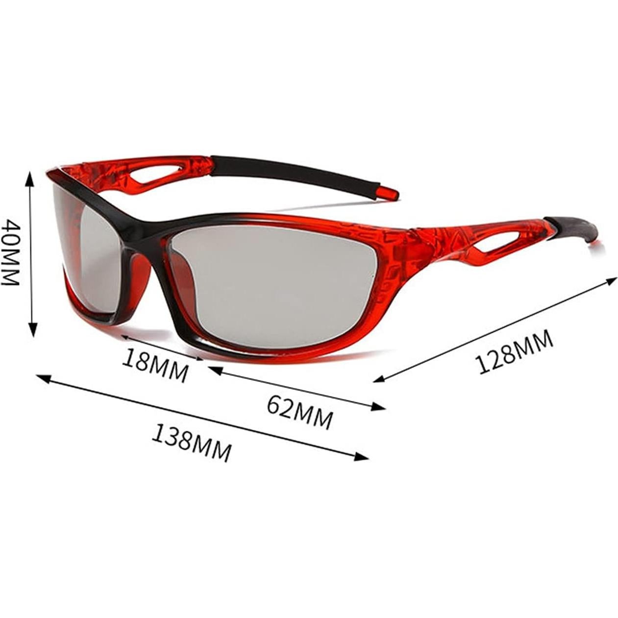 Gafas de lectura bifocales fotochromáticas deportivas 200 aumentos