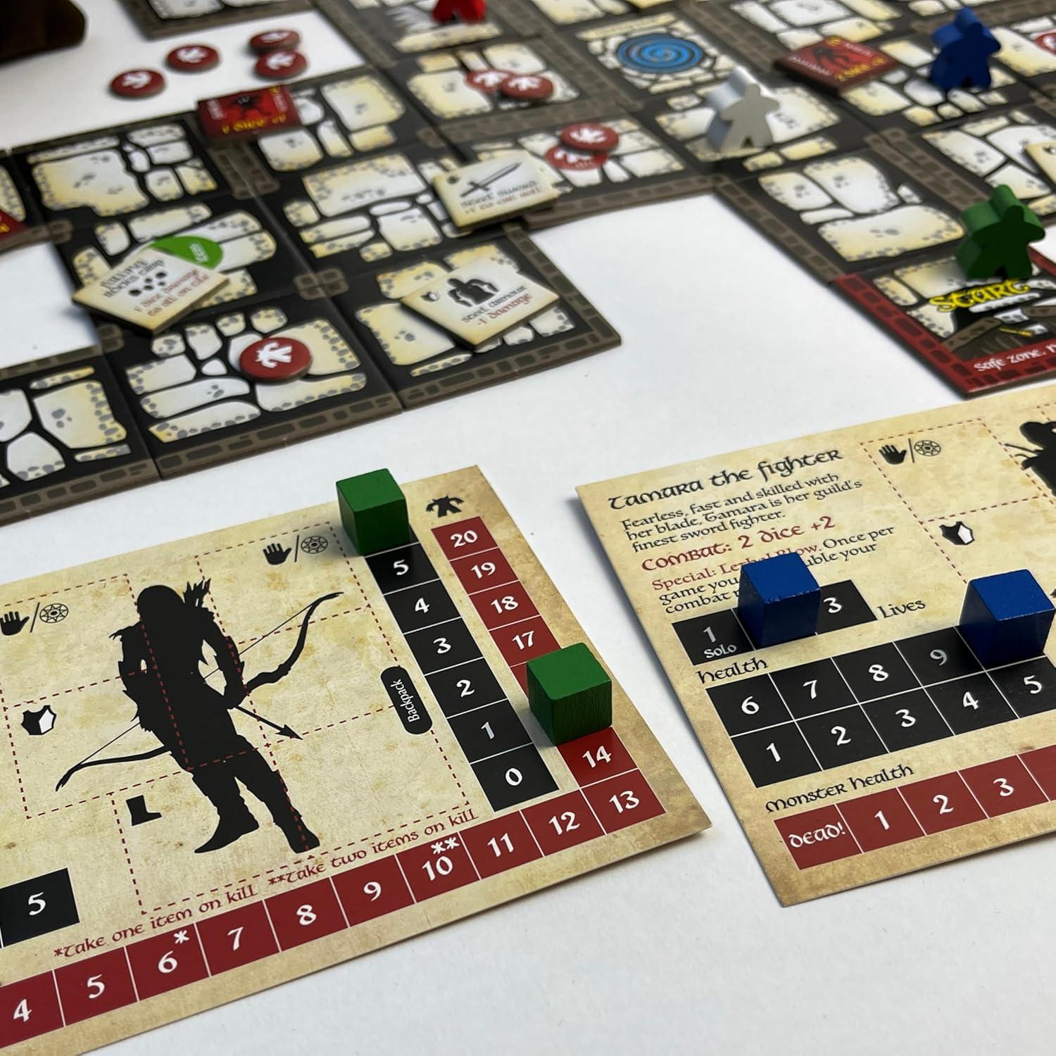 Bag of Dungeon–Fantasy Adventure Board Game for Families & RPG Fans | 1–4 Players, Ages 7+ | Classic Dungeon Crawler | Portable Tabletop RPG with Endless Replayability